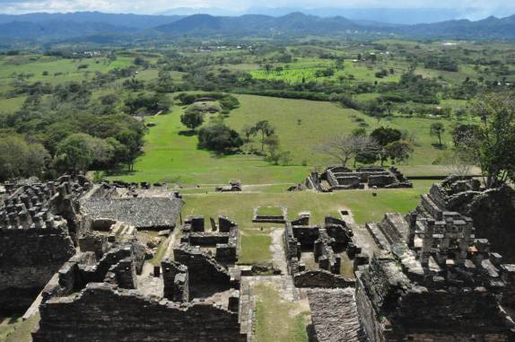 Visão geral do sítio arqueológico de Toniná, em Ocosingo - Chiapas, no sul do México